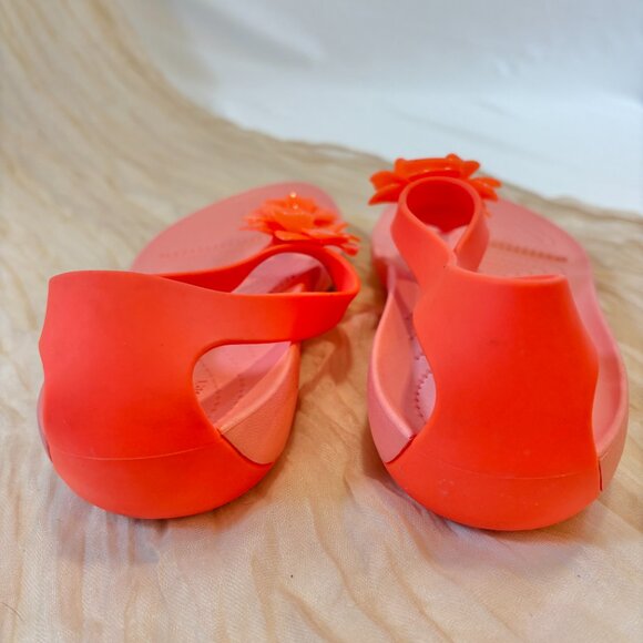 Crocs Women's Serena Embellish Sandal/flip Flops Bright Coral Pink Size 9 W - Picture 4 of 9